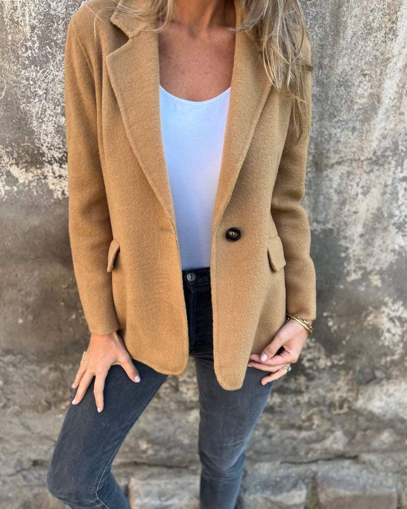 Blazer Femenino de Sastrería con Botón Único y Corte Recto Renata
