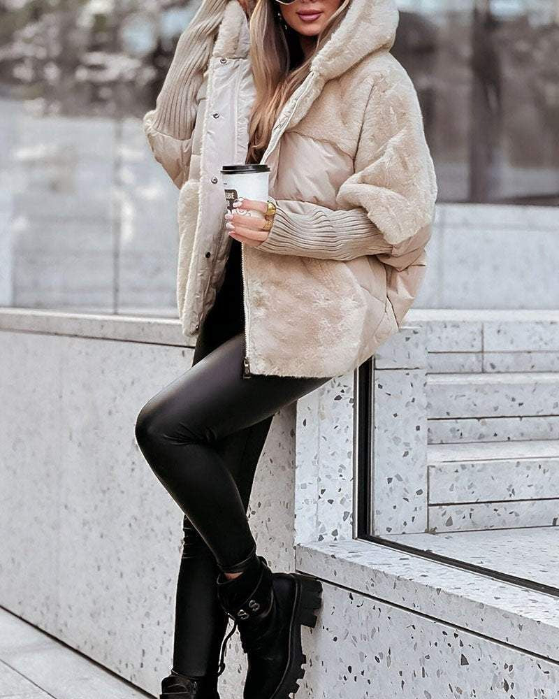 Chaqueta Femenina Puffer con Capucha Raina
