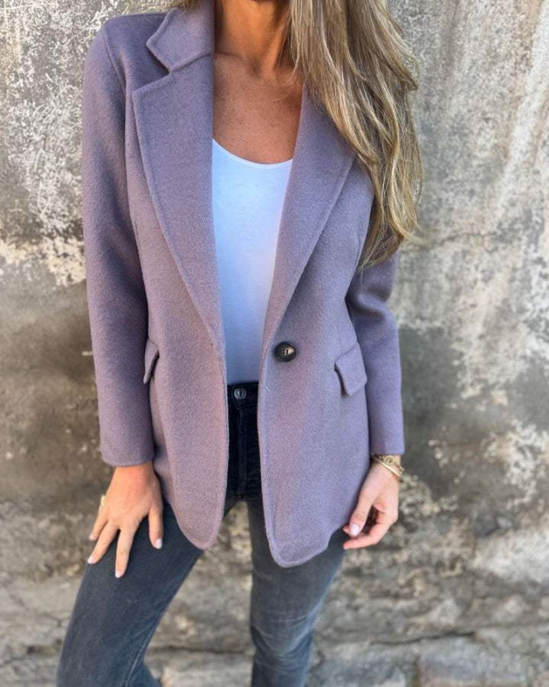Blazer Femenino de Sastrería con Botón Único y Corte Recto Renata