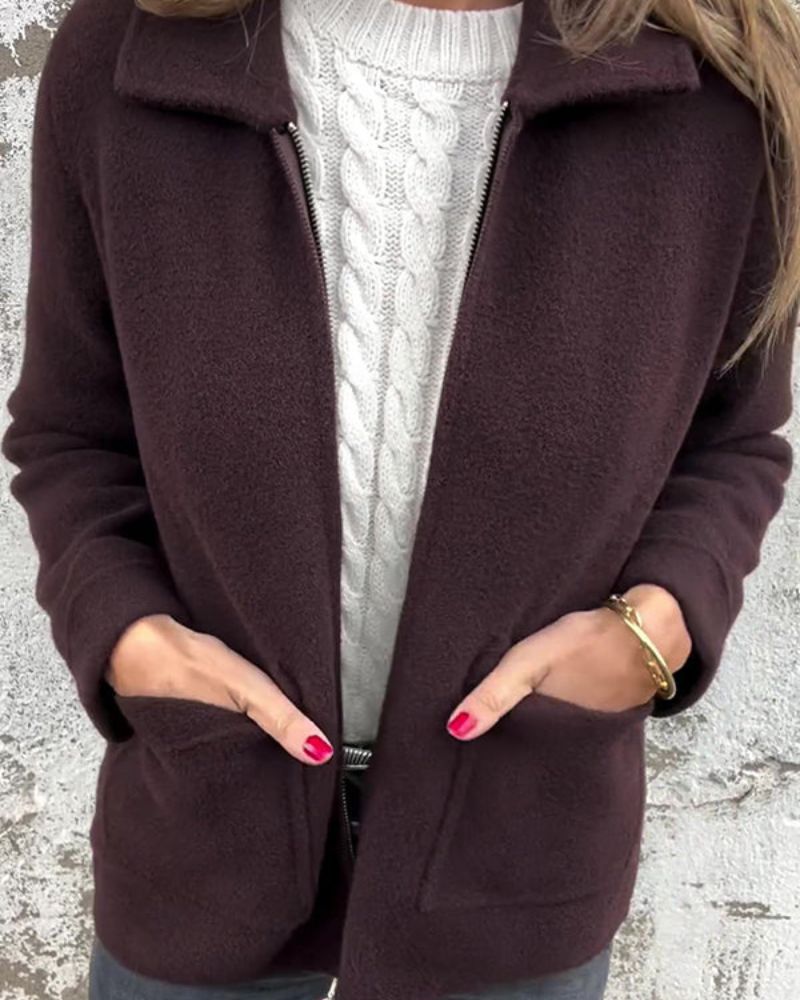 Chaqueta Femenina de Sudadera de Felpa Fernanda