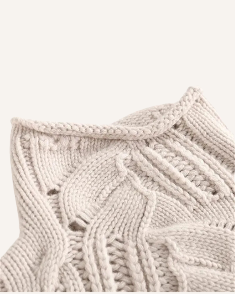 Suéter Femenino de Cashmere Cuello Alto Maíra
