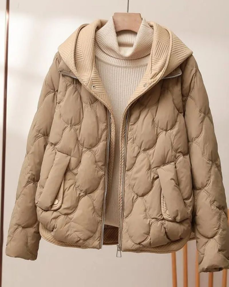 Chaqueta Femenina Acolchada con Capucha Berta