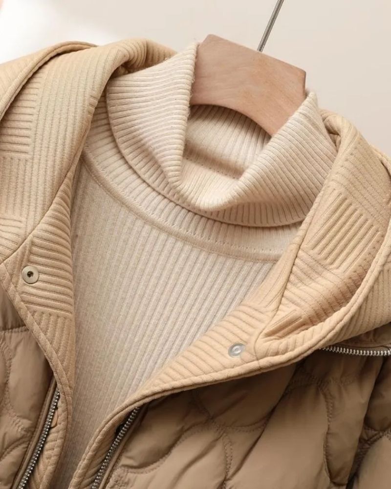 Chaqueta Femenina Acolchada con Capucha Berta