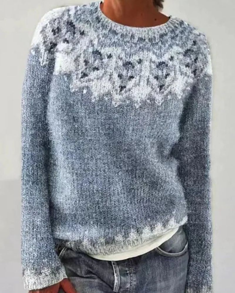 Suéter Femenino de Tricó Estilo Boho Fabíola