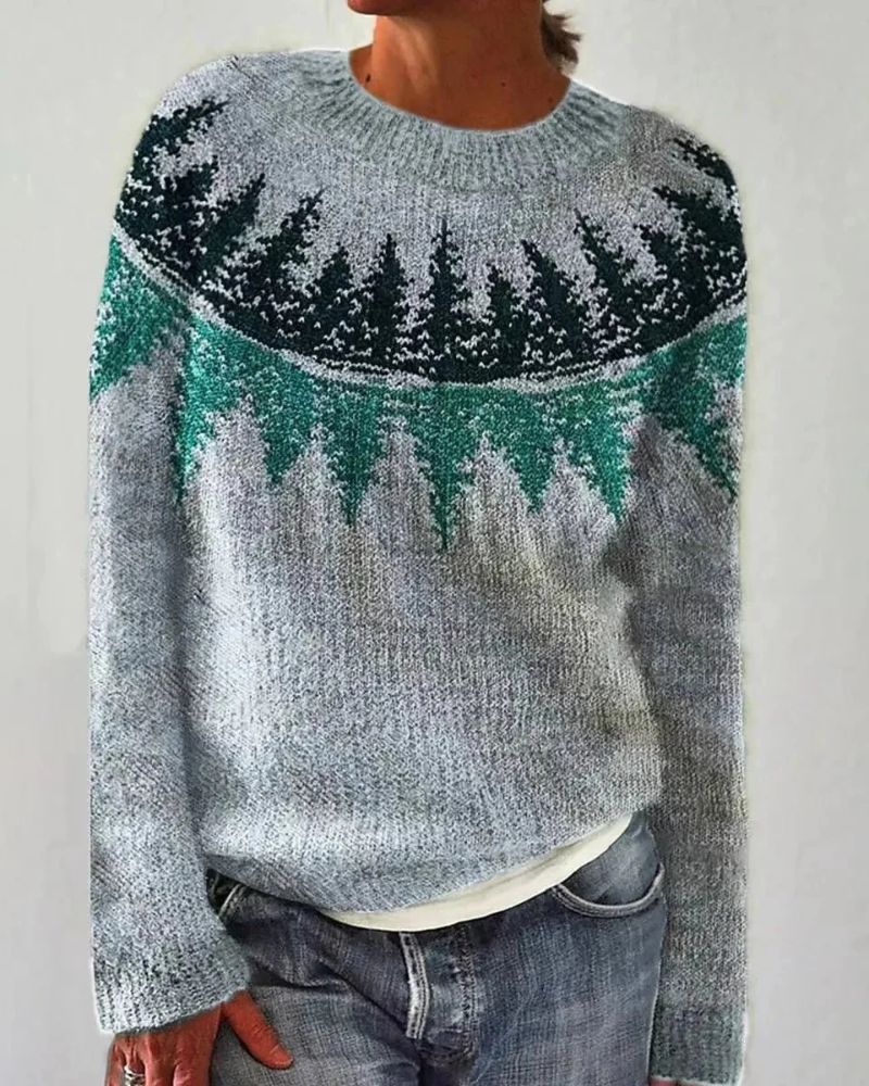 Suéter Femenino de Tricó Estilo Boho Fabíola