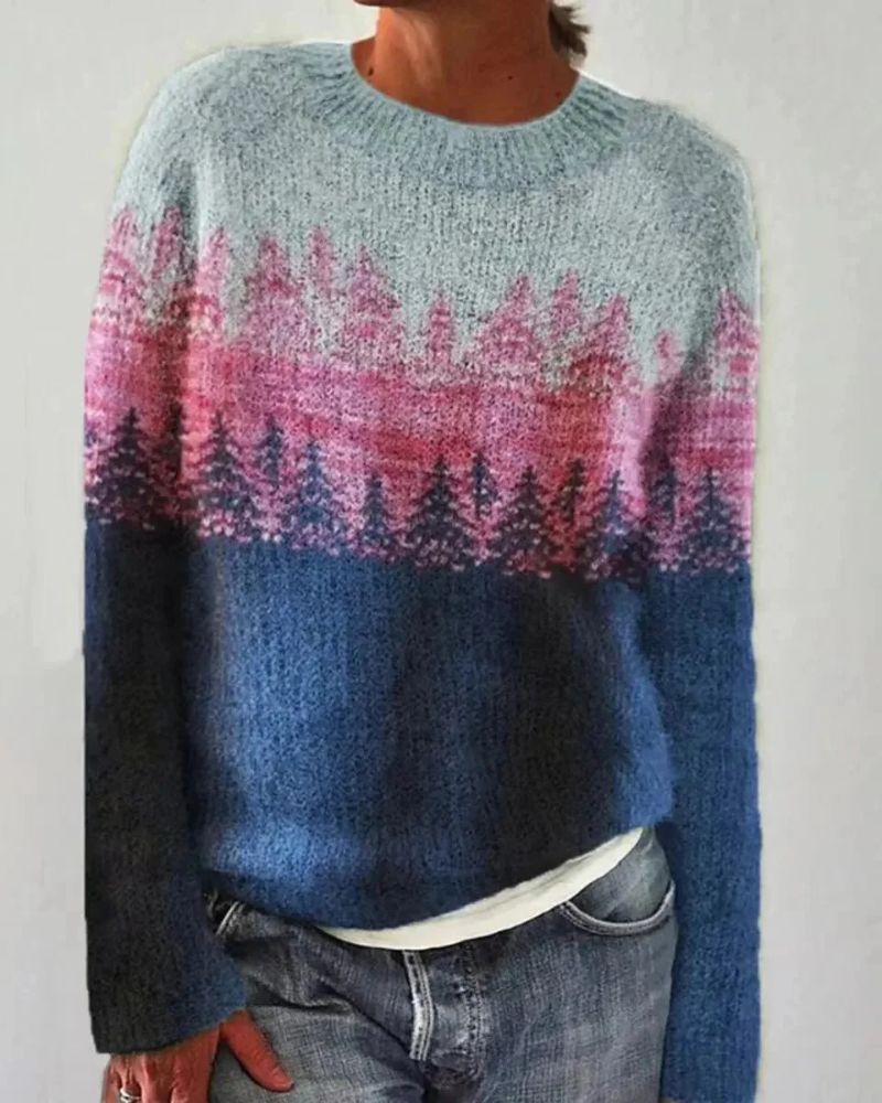 Suéter Femenino de Tricó Estilo Boho Fabíola