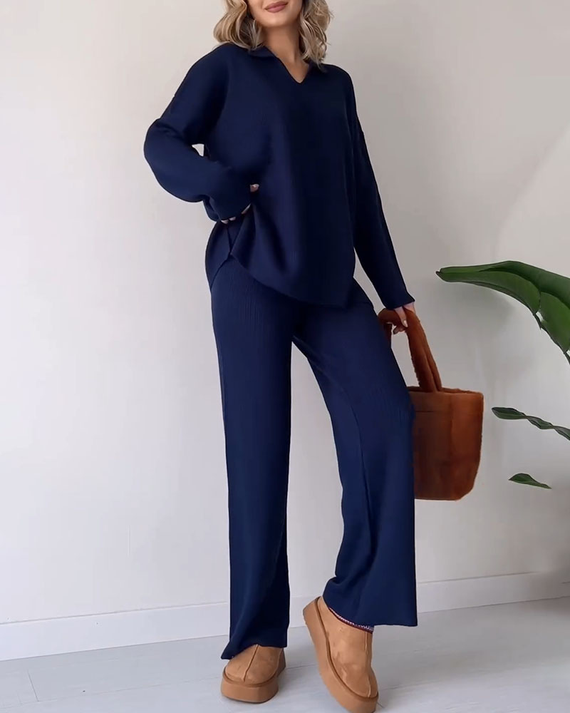 Coria - Ensemble Deux Pièces Décontracté En Tricot