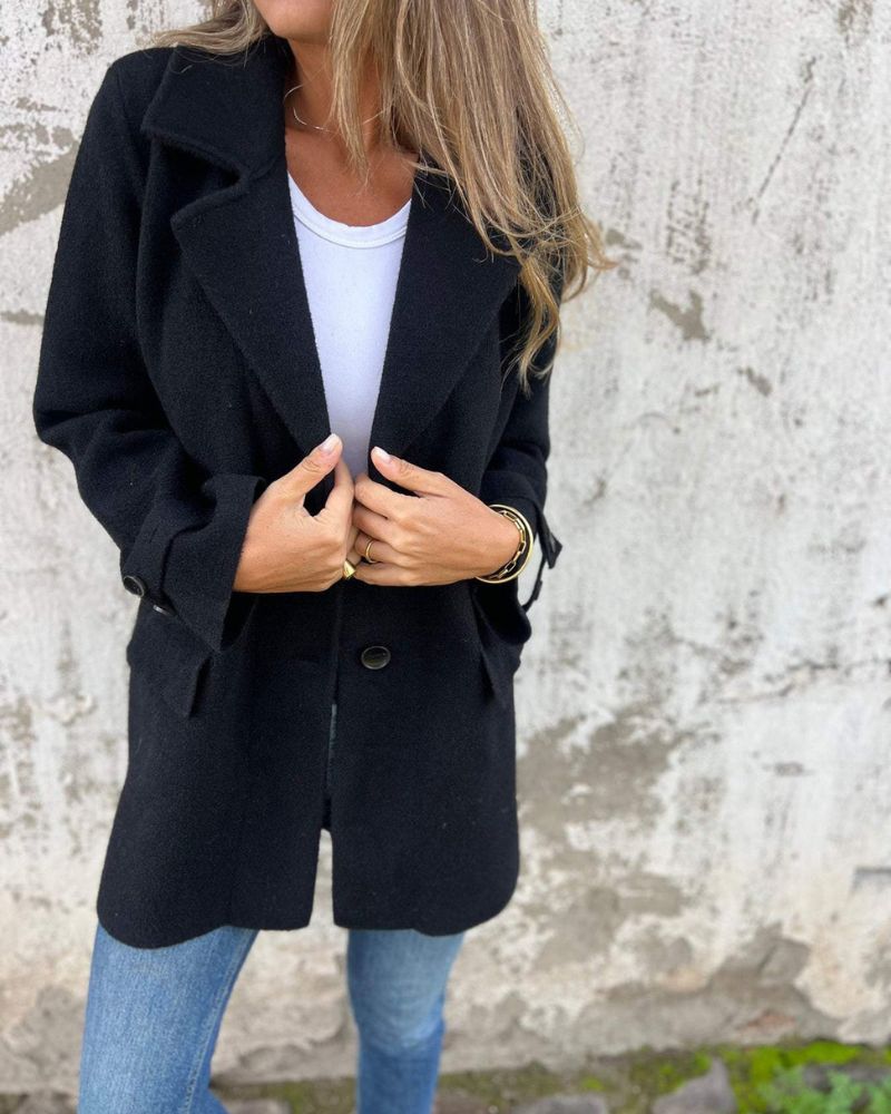 Blazer Femenino Sastre con Botones y Solapa Rosalie