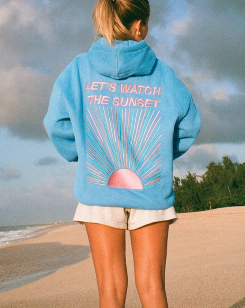 Sudadera con Capucha 'Veamos el Atardecer' Lívia
