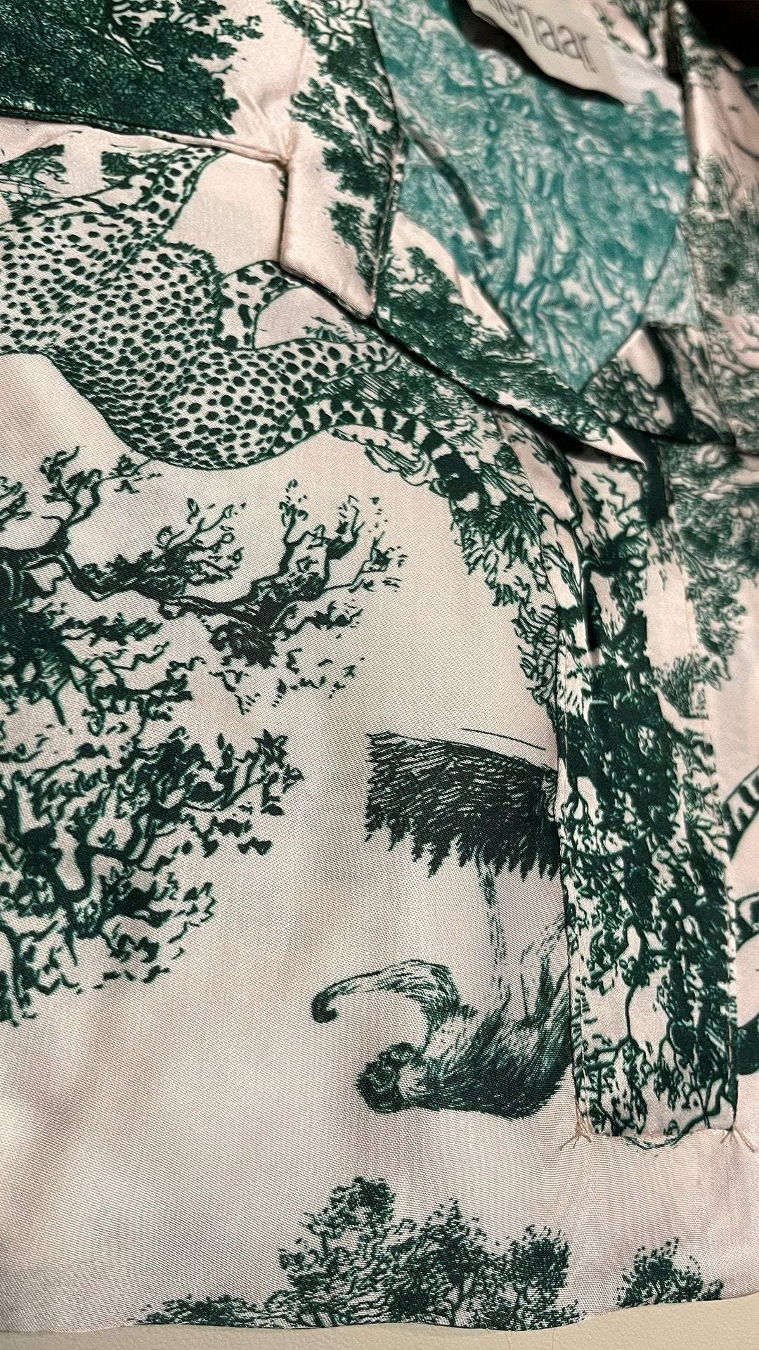 Conjunto Casual de Manga Larga Estampado con Escote en V