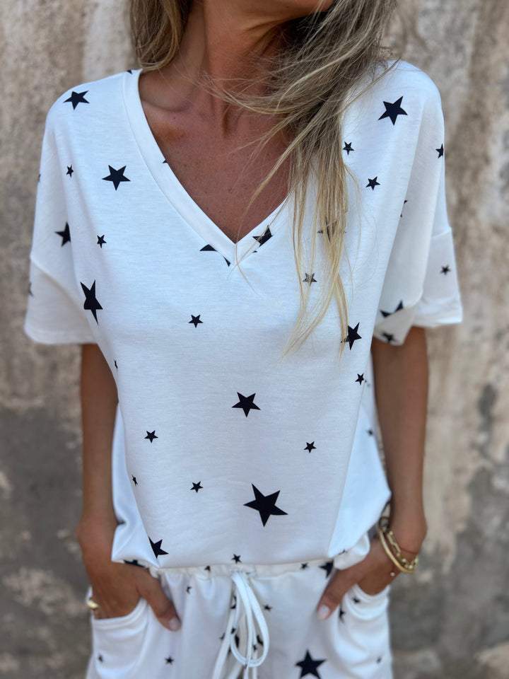 Conjunto Confortable con Estampado de Estrella