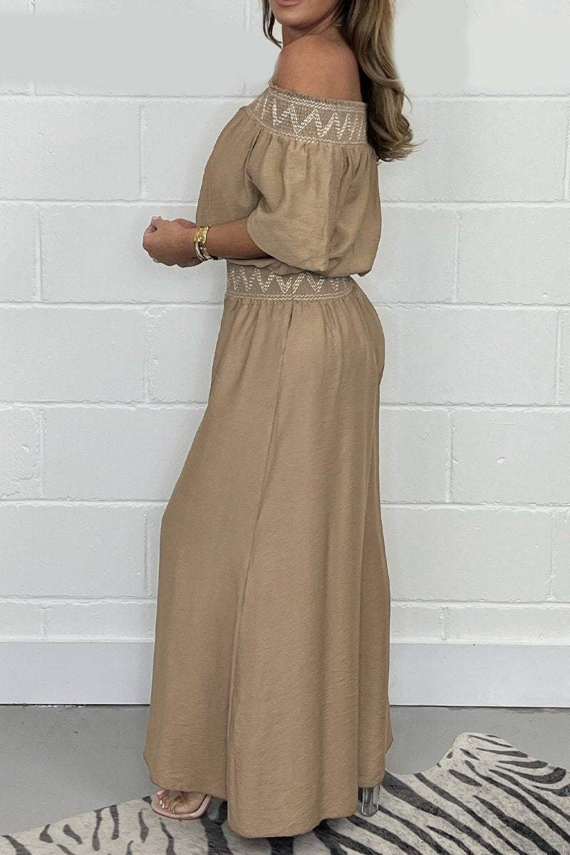 Set de Pantalón y Top con Bordado de Flecos