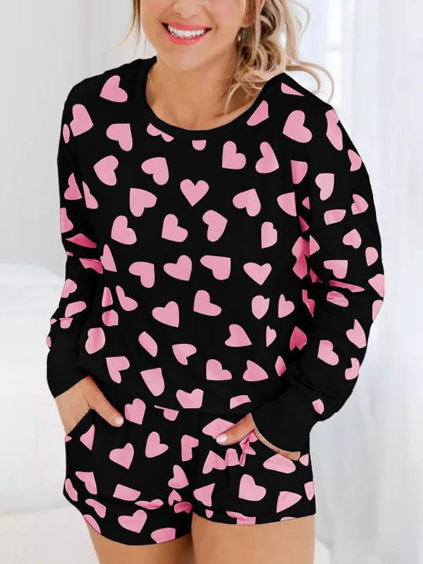 Conjunto de Dos Piezas con Estampado de Amor para el Día de San Valentín