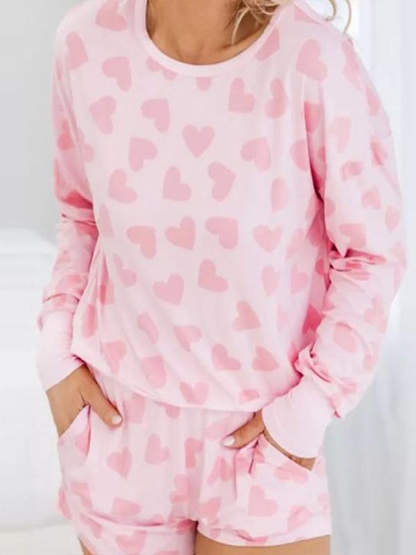 Conjunto de Dos Piezas con Estampado de Amor para el Día de San Valentín