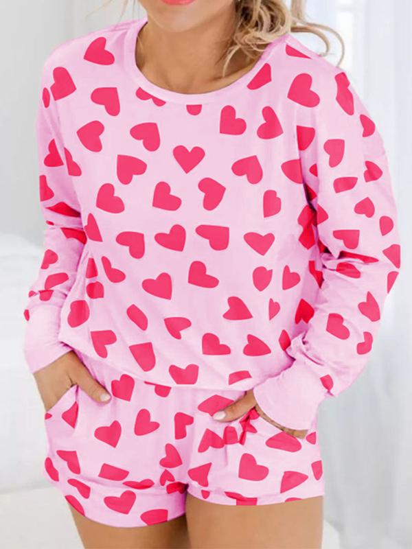 Conjunto de Dos Piezas con Estampado de Amor para el Día de San Valentín