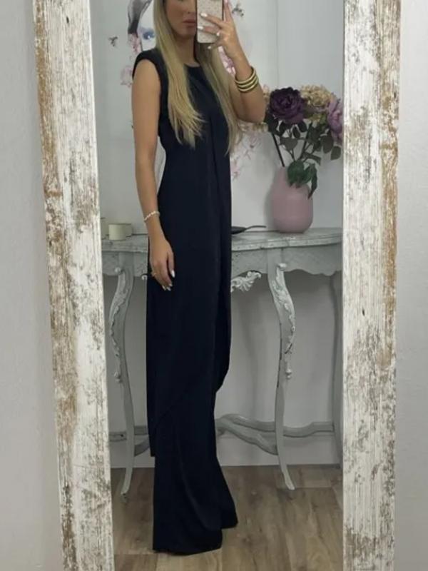 Conjunto de Dos Piezas con Top con Abertura y Pantalones Casual