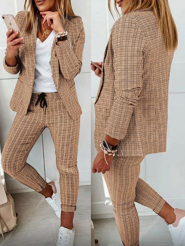 Conjunto Femenino Casual A cuadros