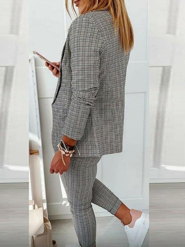 Conjunto Femenino Casual A cuadros