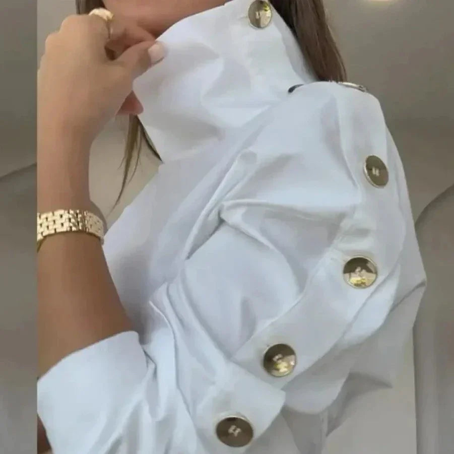 Conjunto Femenino Social Cuello Asimétrico