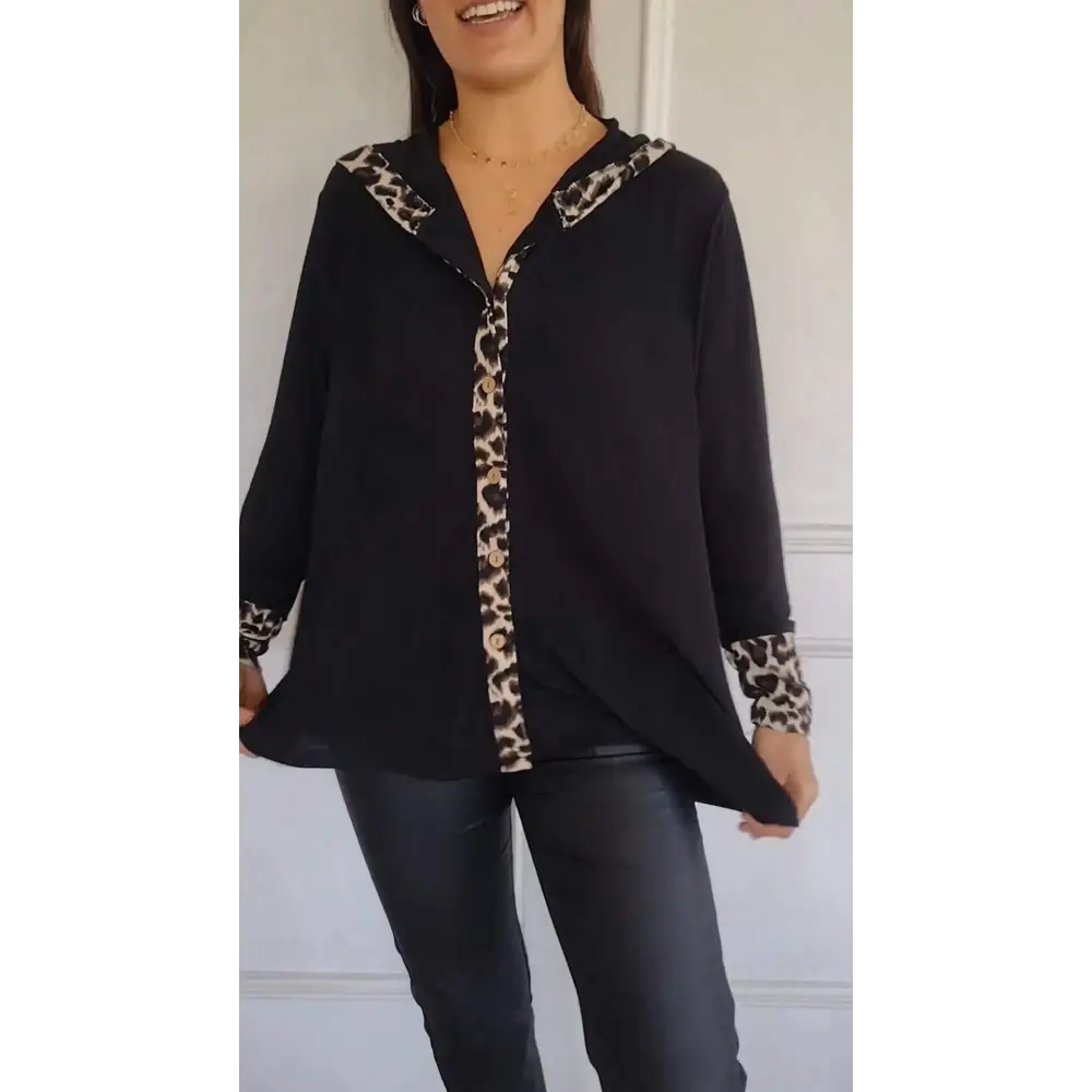 Top Feminino com Capuz e Manga Longa