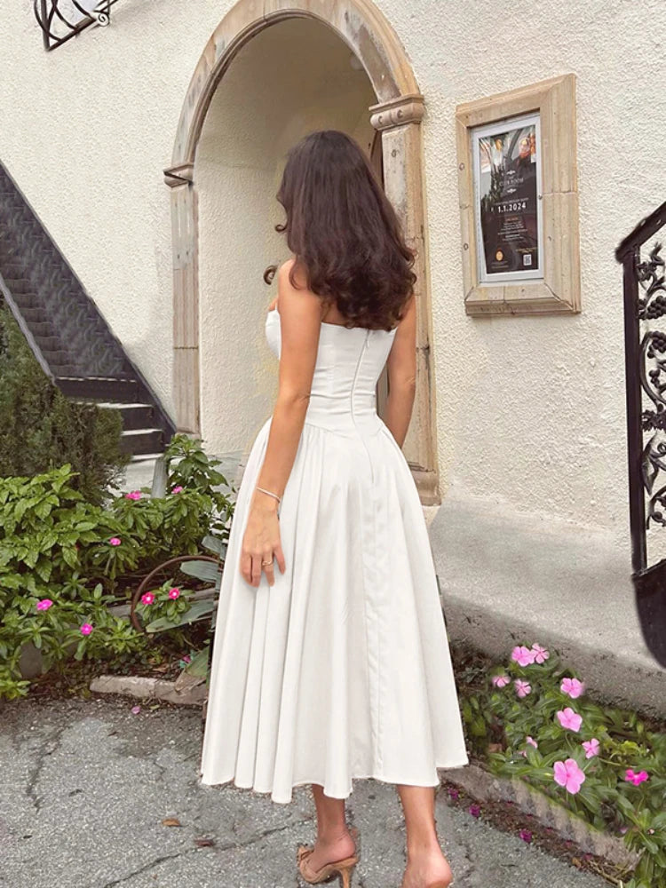 Vestido Midi Corset Tirantes Nia