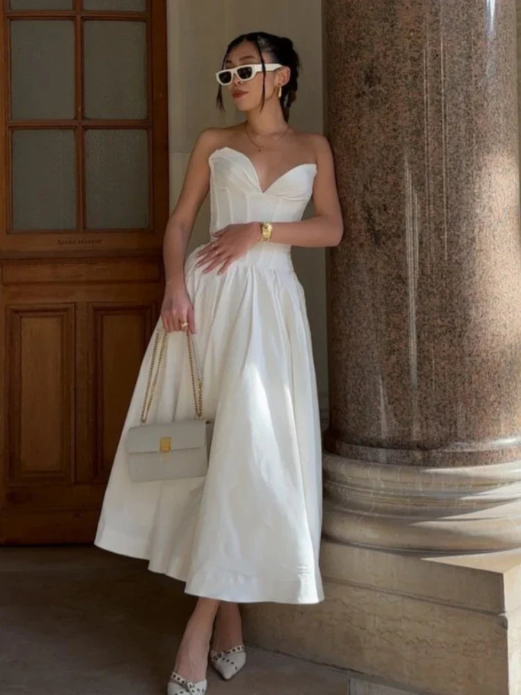 Vestido Tomara Que Caia Decote V Zara