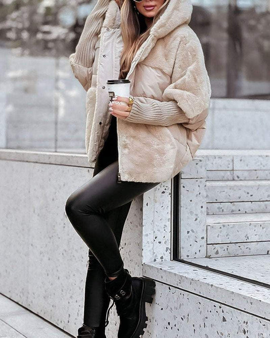 Chaqueta Femenina Puffer con Capucha Raina