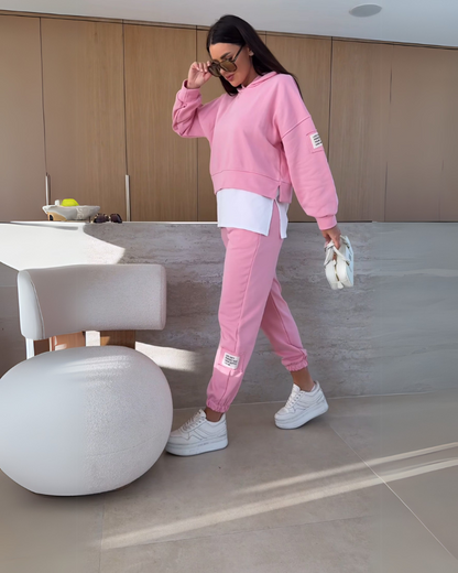 Conjunto Femenino de Moletom con Capucha Comfy Gabi