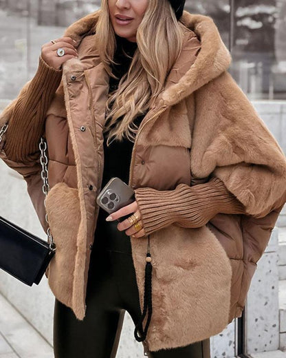 Chaqueta Femenina Puffer con Capucha Raina
