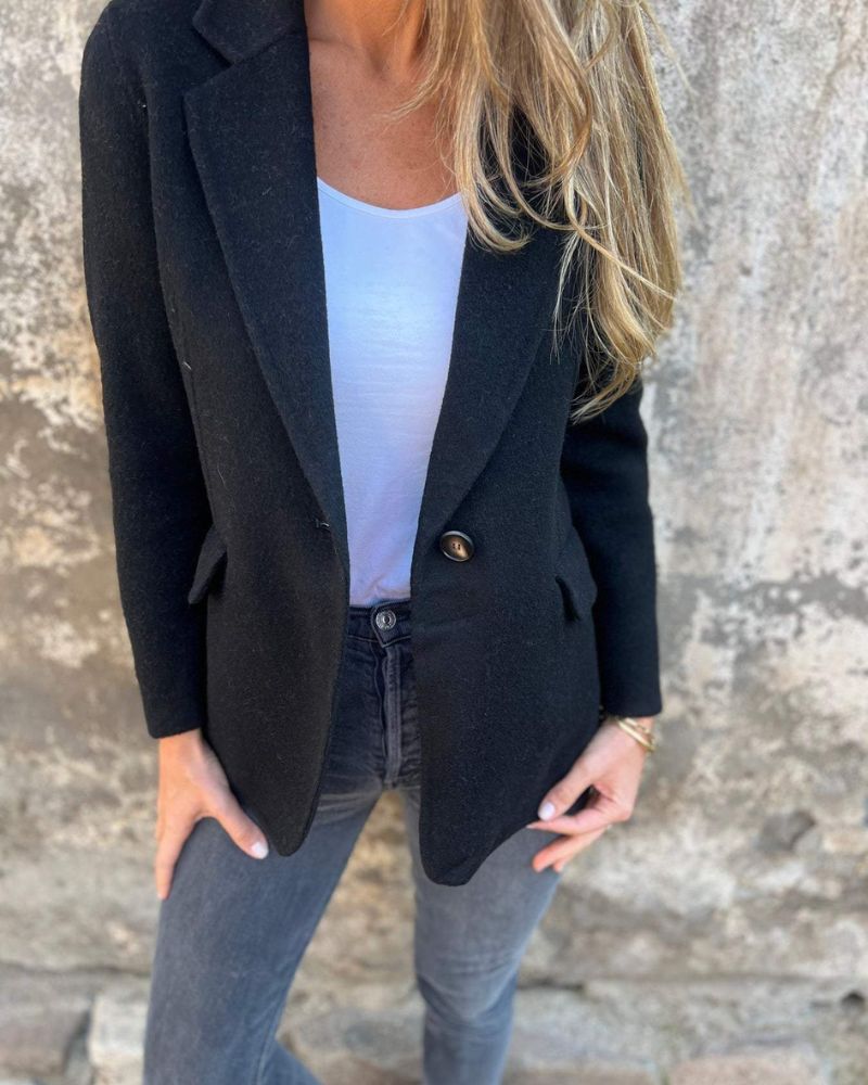 Blazer Femenino de Sastrería con Botón Único y Corte Recto Renata