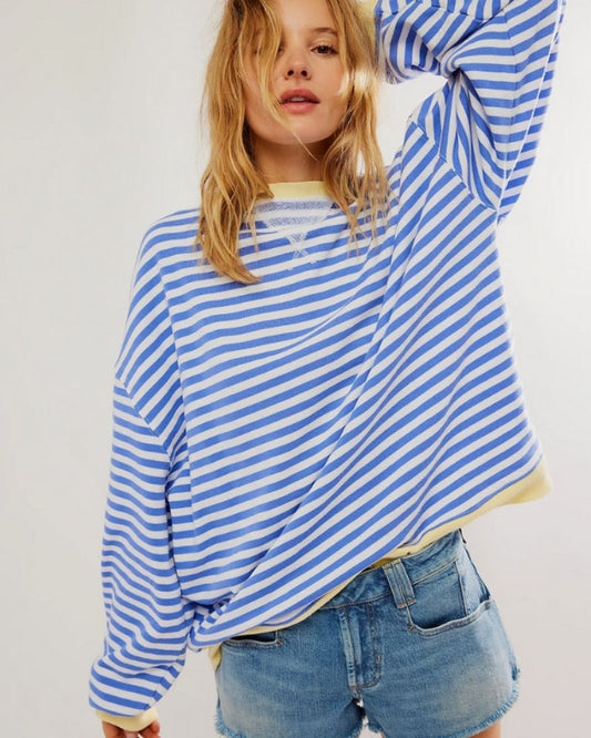 Blusa a Rayas Oversized Rebeca
