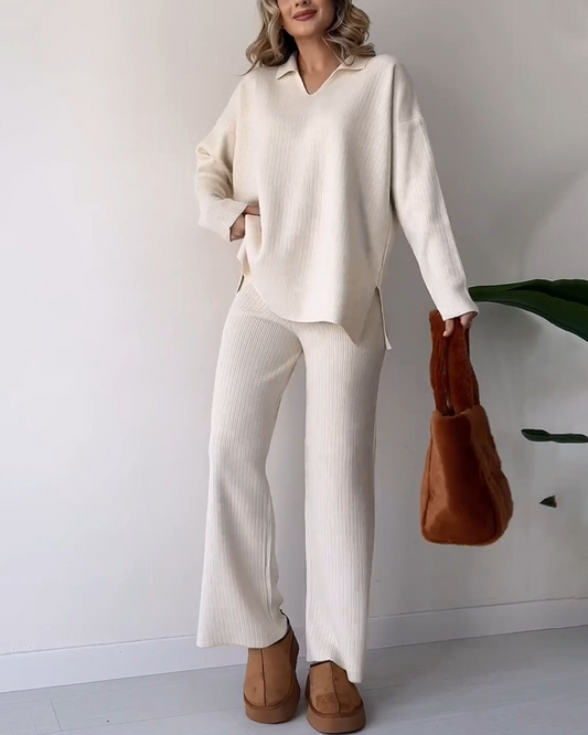 Coria - Ensemble Deux Pièces Décontracté En Tricot 