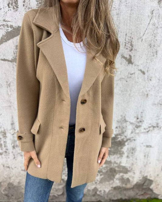 Blazer Femenino Sastre con Botones y Solapa Rosalie