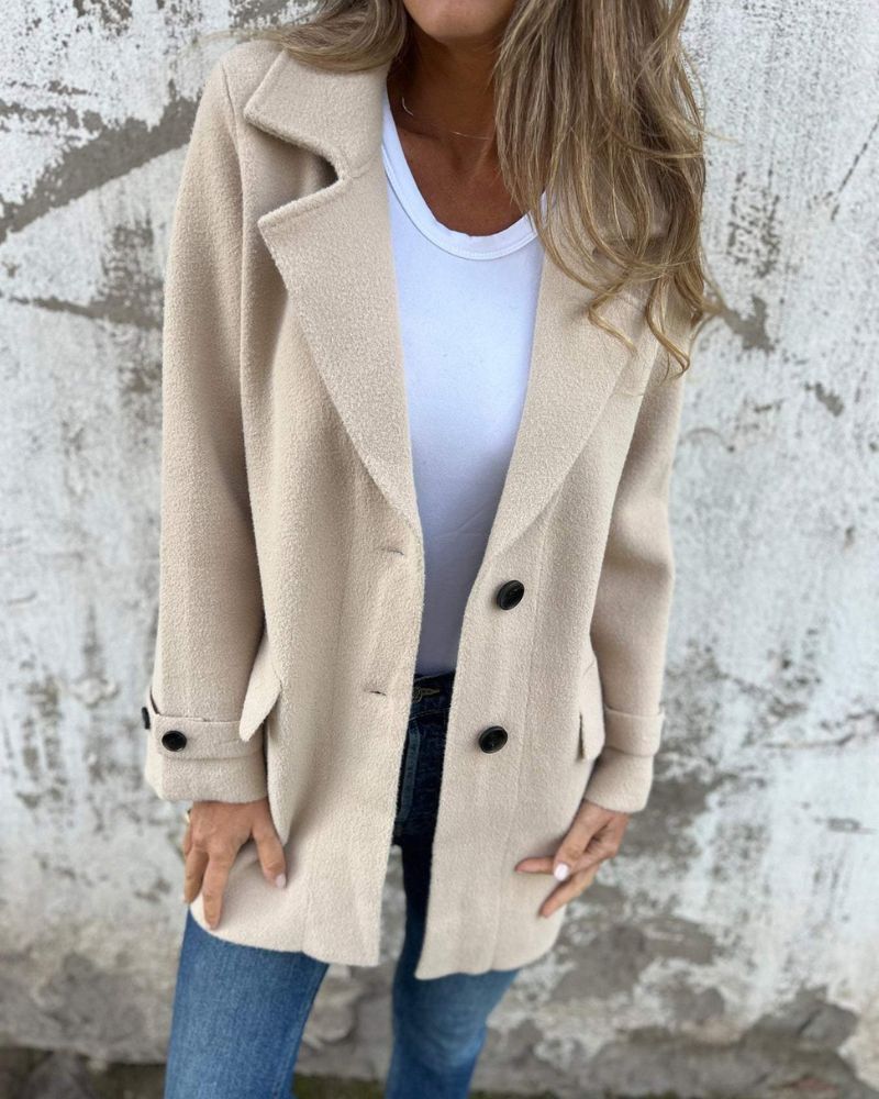 Blazer Femenino Sastre con Botones y Solapa Rosalie