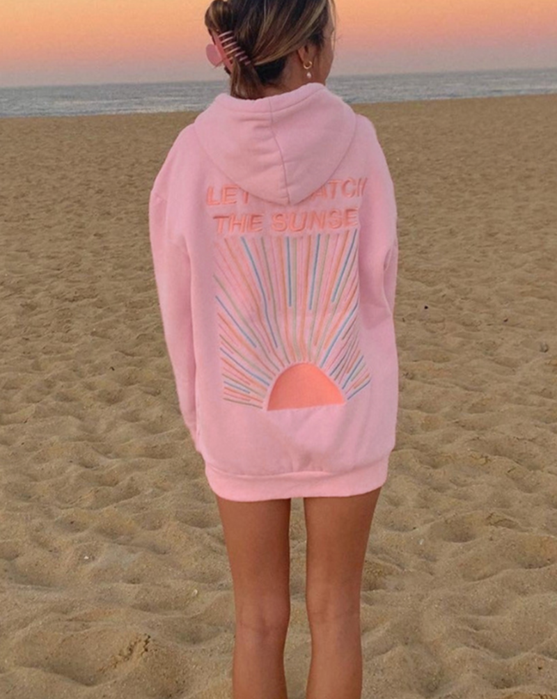 Sudadera con Capucha 'Veamos el Atardecer' Lívia