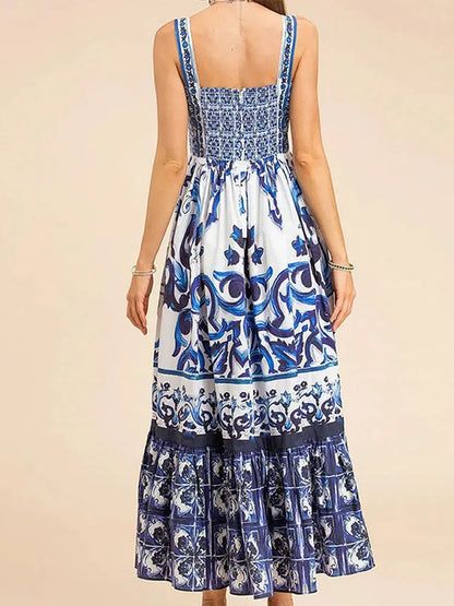 Vestido Femenino Largo Estampado