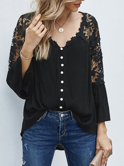 Blusa Feminina Costas E Ombros Em Renda Preta / P 003