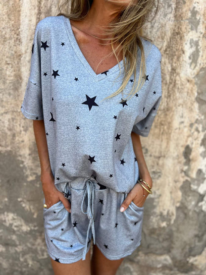 Conjunto Confortable con Estampado de Estrella