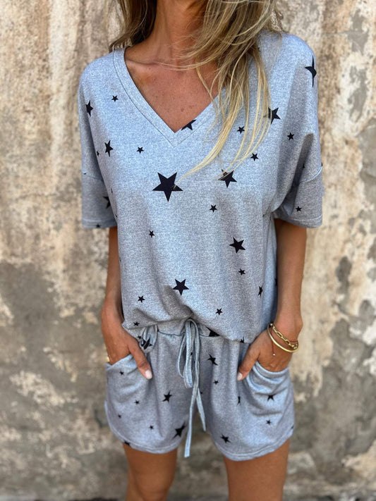 Conjunto Confortable con Estampado de Estrella