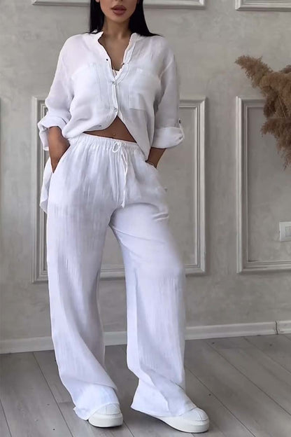 Conjunto Casual de Lino y Algodón – Levedad y Estilo Atemporal