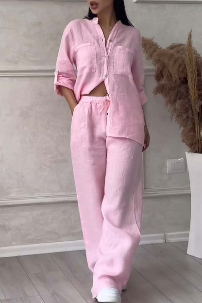 Conjunto Casual de Lino y Algodón – Levedad y Estilo Atemporal