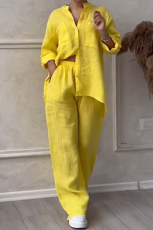 Conjunto Casual de Lino y Algodón – Levedad y Estilo Atemporal
