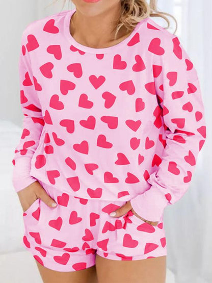 Conjunto de Dos Piezas con Estampado de Amor para el Día de San Valentín