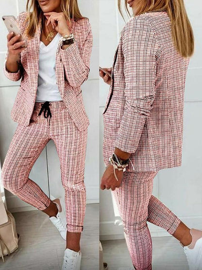 Conjunto Femenino Casual A cuadros