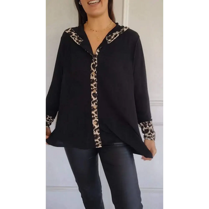 Top Feminino com Capuz e Manga Longa